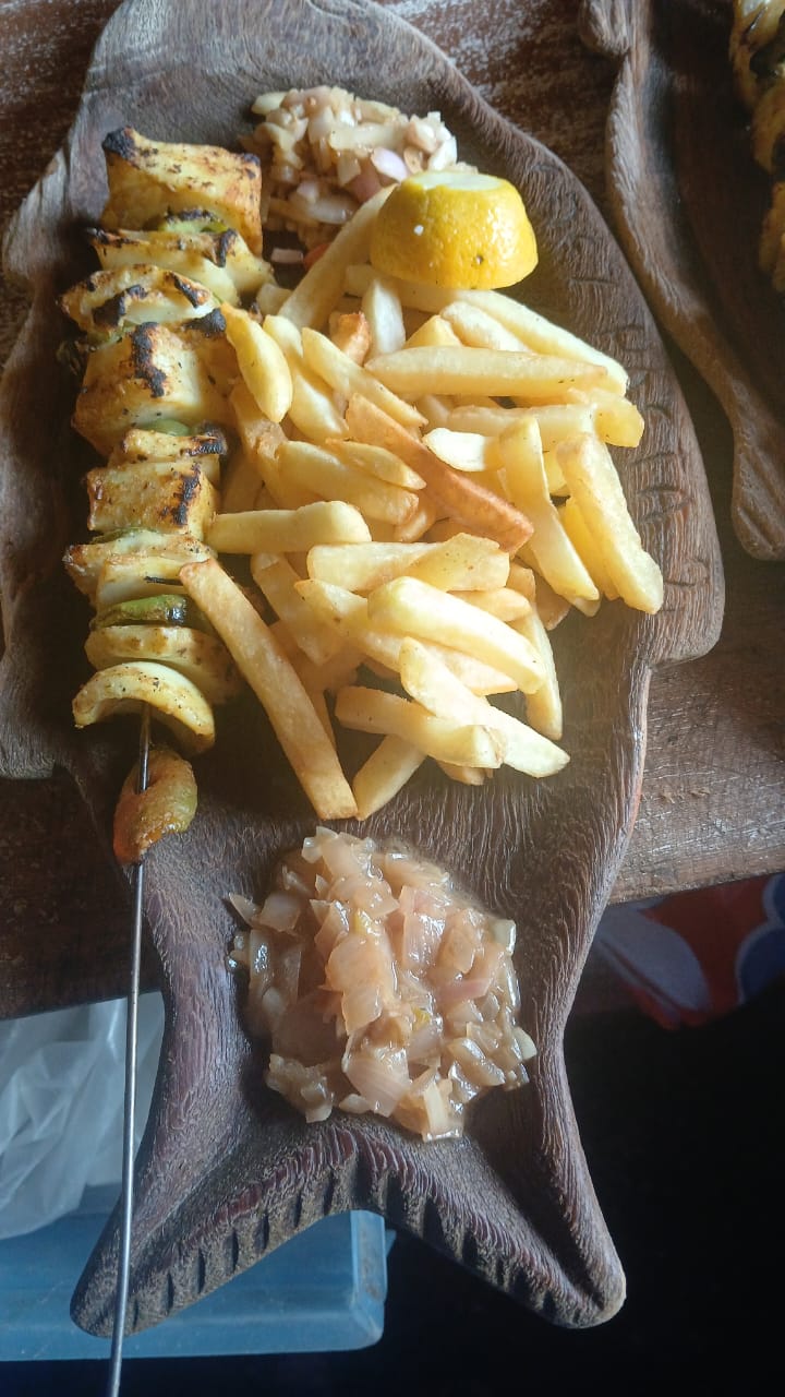 Brochettes de gambas